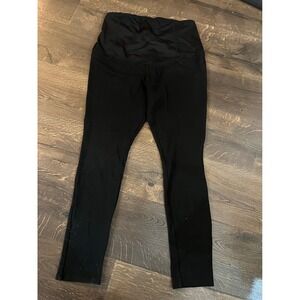 Isabel Maternity Black Leggings Over Belly Pants Size M